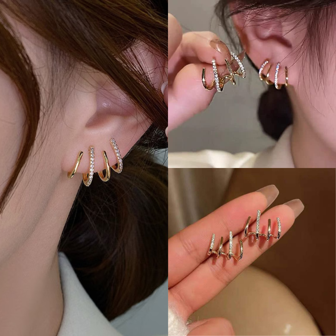 Korean hot sale stud earrings