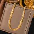 2 Layer Twisted Flat Snake Chain