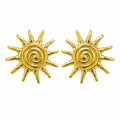 Sun Burst Stud Earrings