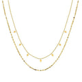 Dual Layer Geometric Charm Necklace