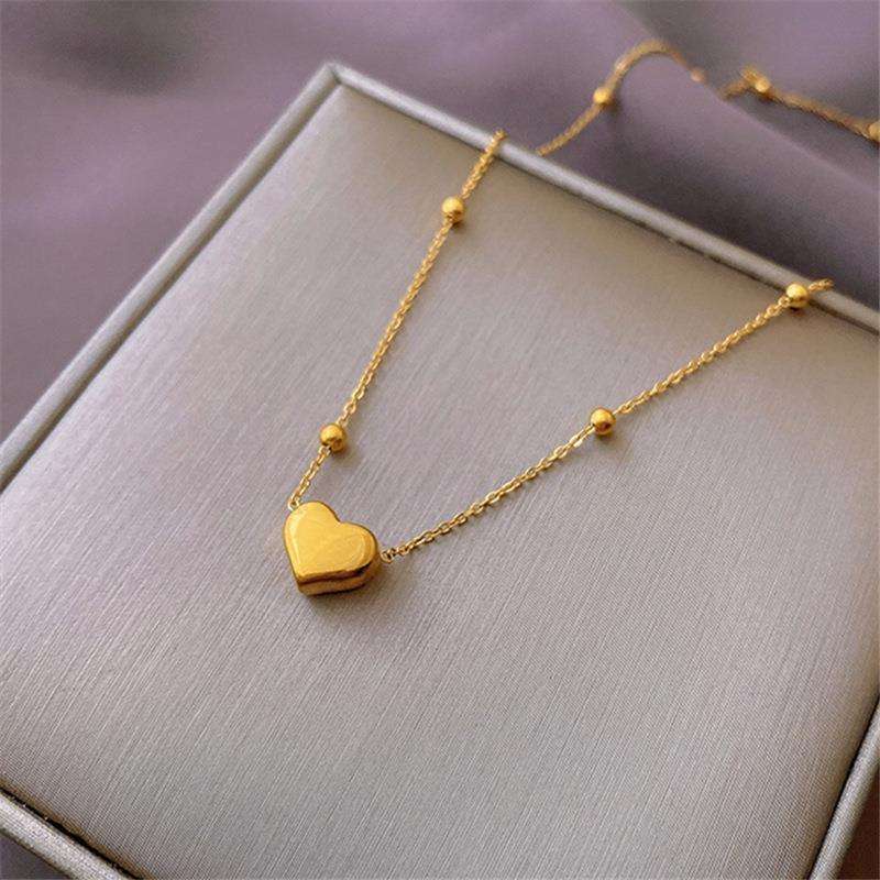 Heart Beads Chain Necklace