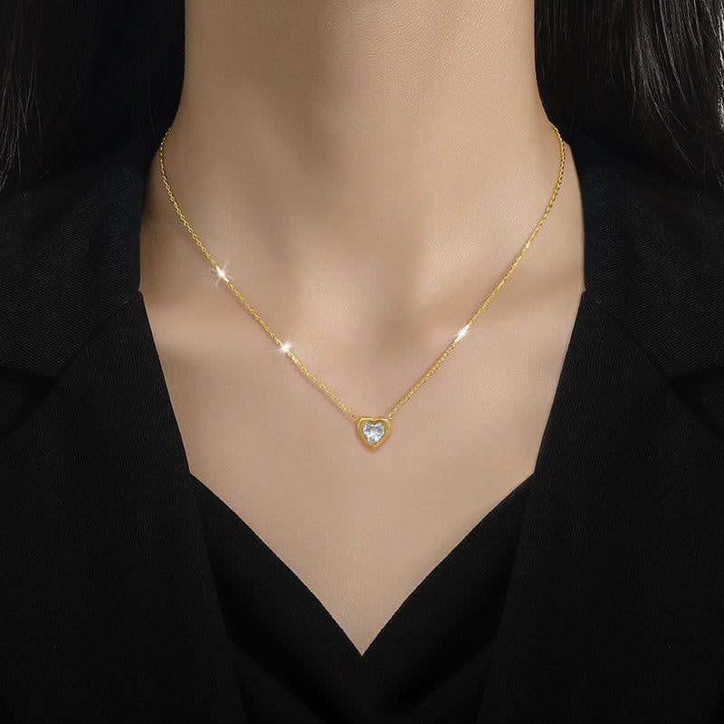 Stone Heart Necklace