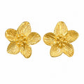 Textured Flower Stud Earrings