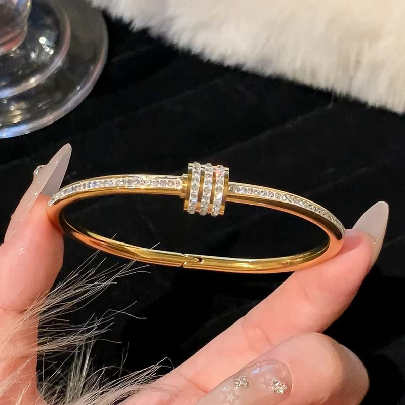 Cross Border Style Zircon Bangle Bracelet