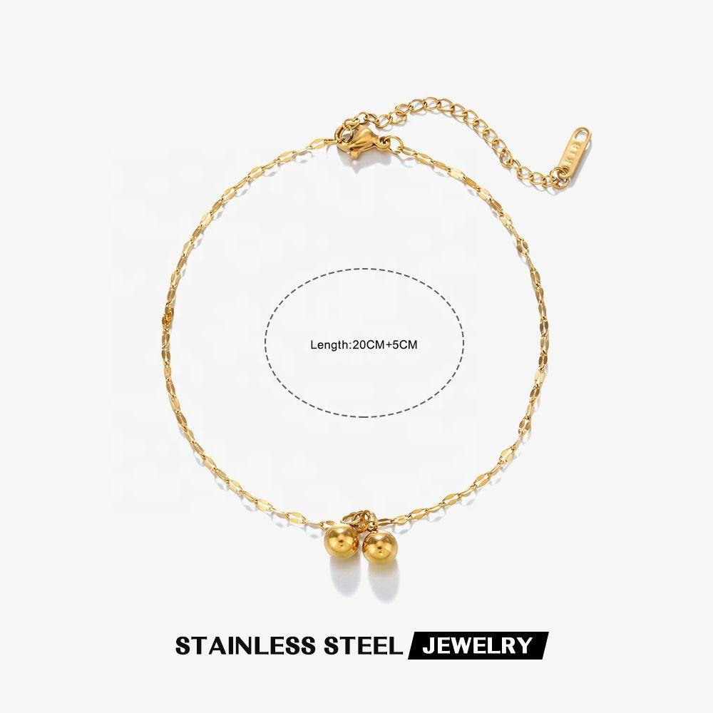 Golden Cherry Anklet