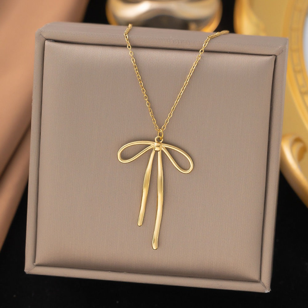 Long Bow Necklace