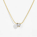 Heart Solitaire Diamond Studded Thread Chain