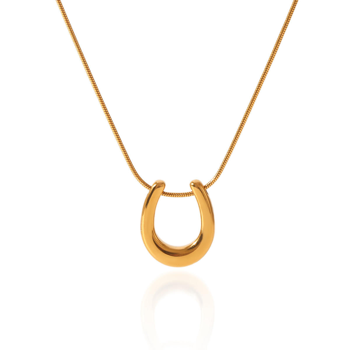 U Shape Pendant Necklace