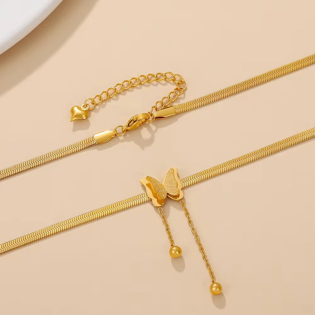 Butterfly Snake Chain Necklace