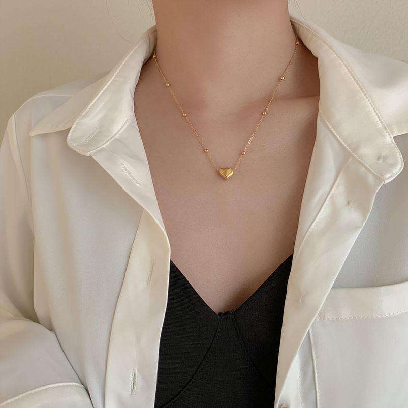 Heart Beads Chain Necklace