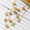 LuckyLeaf Full Gold Combo Set (Earrings, Bracelet & Necklace)
