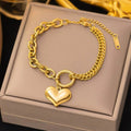 Love Heart Chain Bracelet