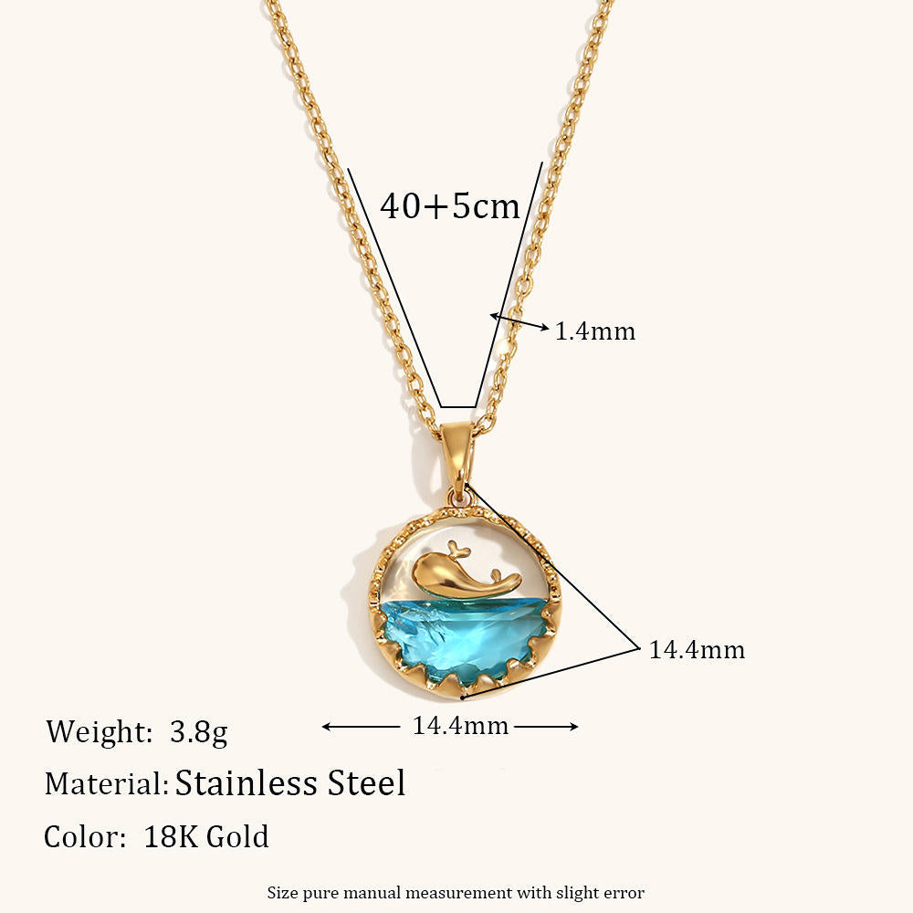 The Blue Whale Necklace
