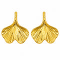 Ginkgo Leaf Stud Earrings