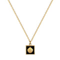 SeaShell Black Pendant Necklace