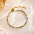 Shiny Full Diamond CZ Tennis Bracelet