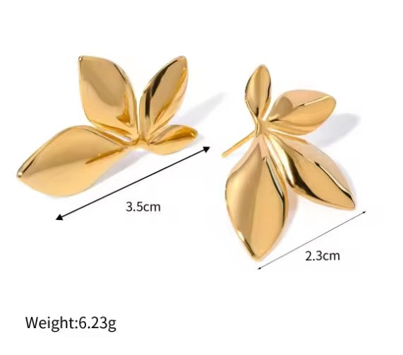 Four Leaf Stud Earrings