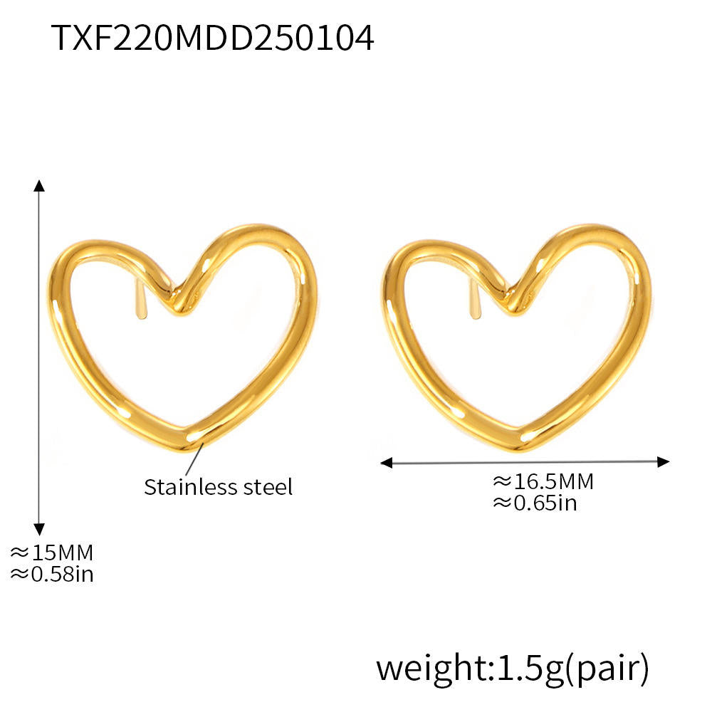 Hollow Heart Earrings