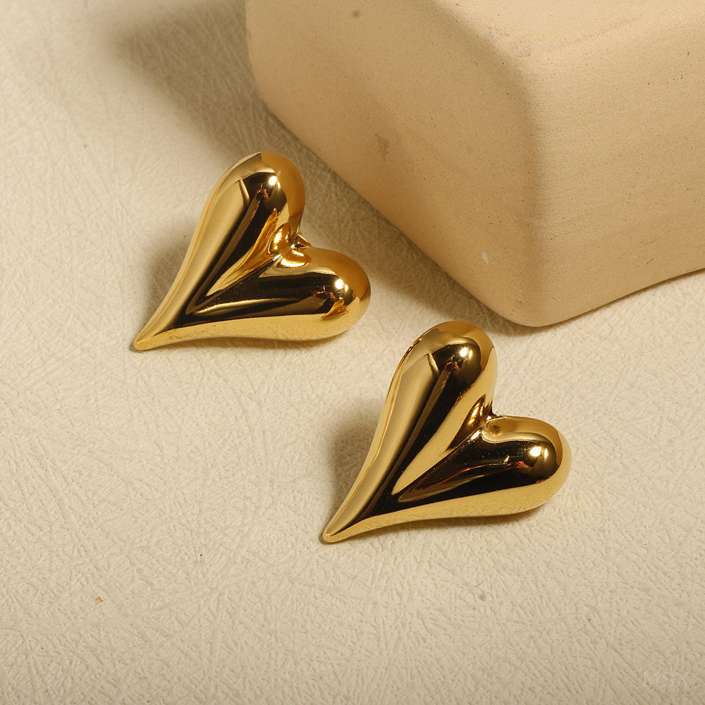 Pointed Heart Earrings