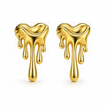 Melting Heart Liquid Drip Earrings