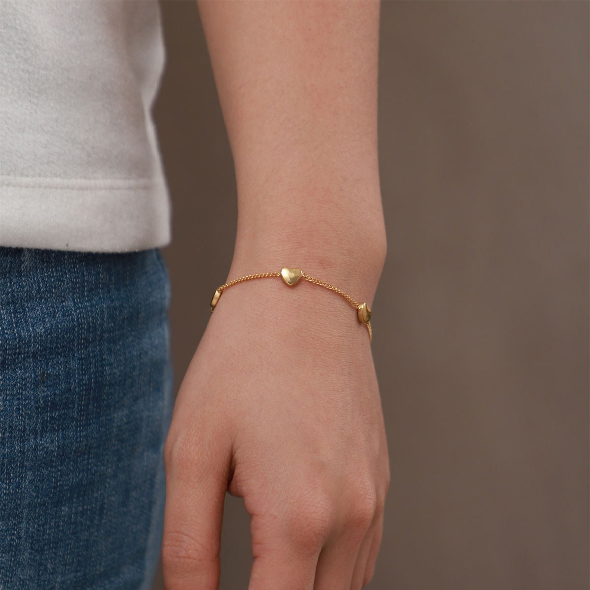 Heartful Chain Bracelet
