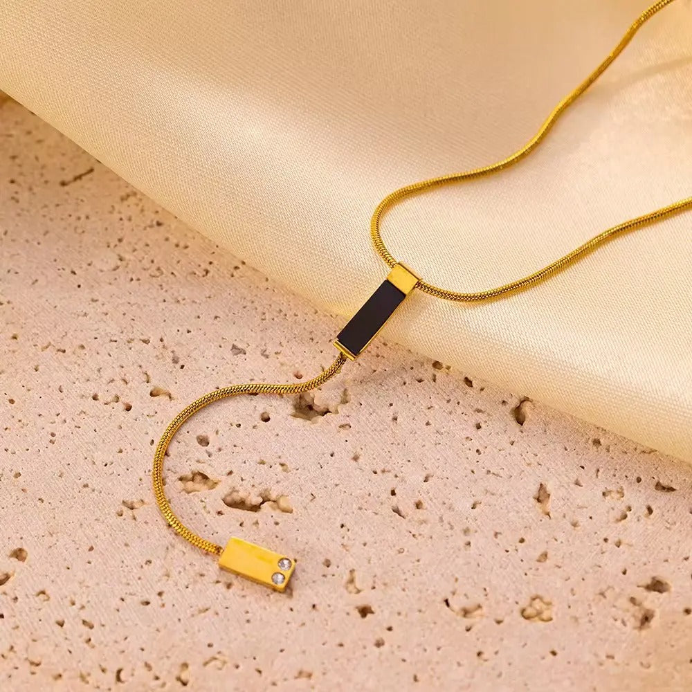 Cross-border Minimalist Y-Shape Necklace