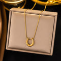 U Shape Pendant Necklace