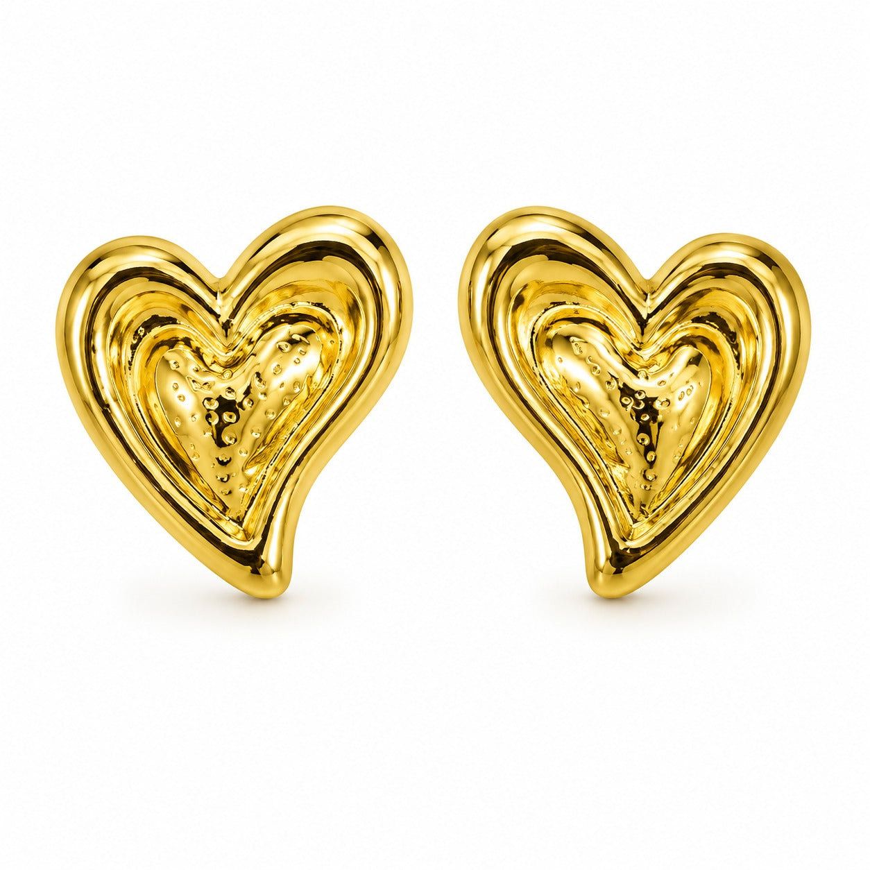 Dainty Heart Stud Earrings