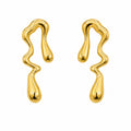 Liquid Drop Stud Earrings