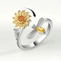 Sunflower Rotating Finger Ring