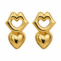 Lip Heart Earrings