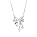 Y2K Bow Heart Star Drop Necklace