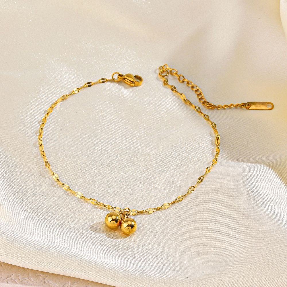 Golden Cherry Anklet