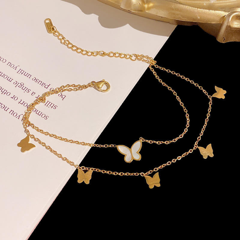 Butterfly Charms Two Layer