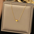 Thread Style Chain Mini Heart Necklace